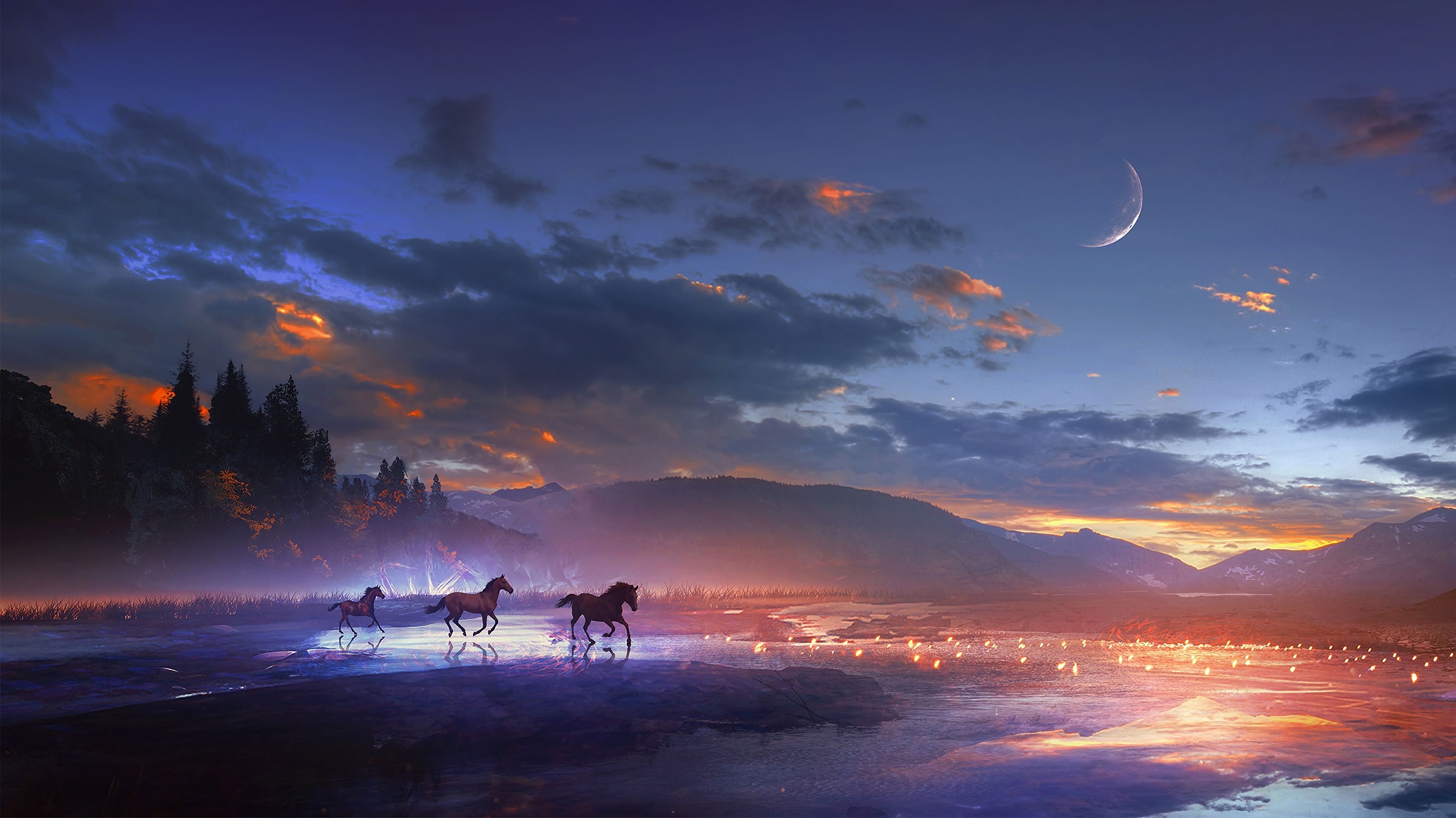 Aesthetic Sunset Horse Wallpapers - Wallpaper Cave