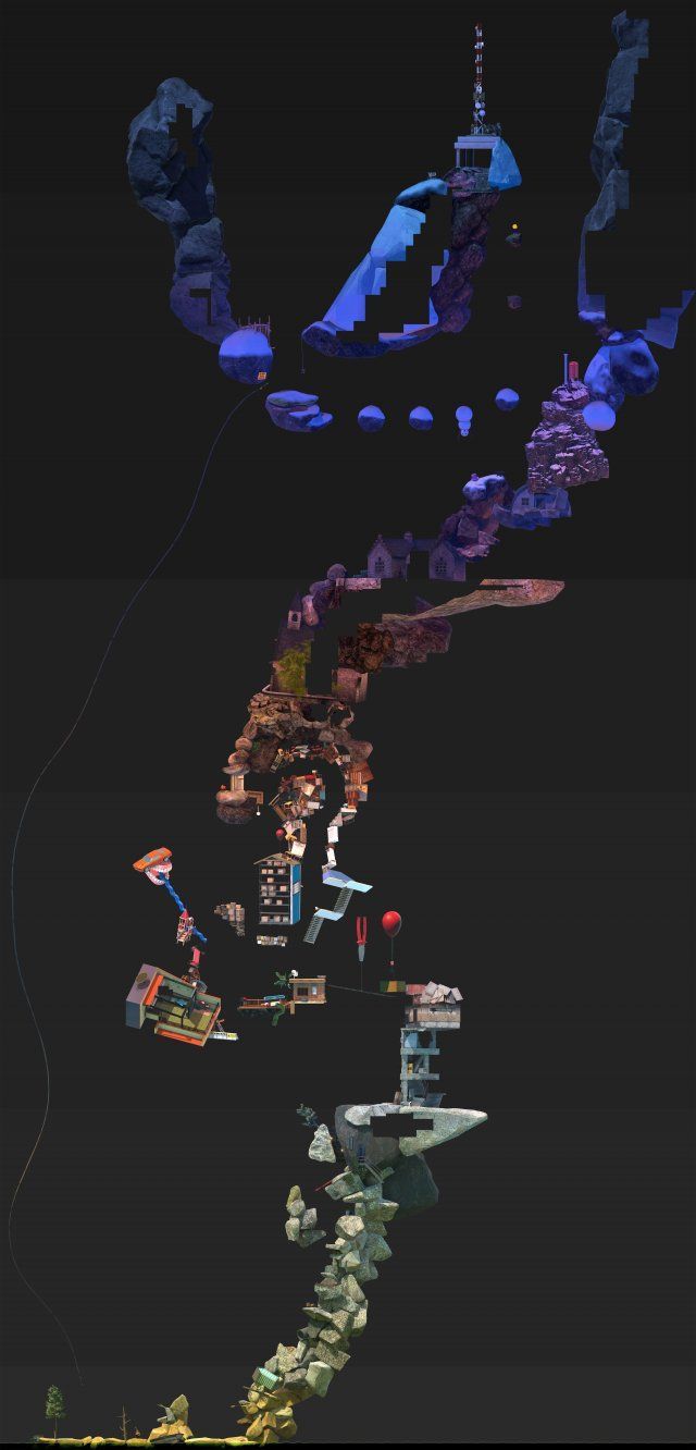 Getting Over It with Bennett Foddy Map of Mountain. Get over it, Map, Art