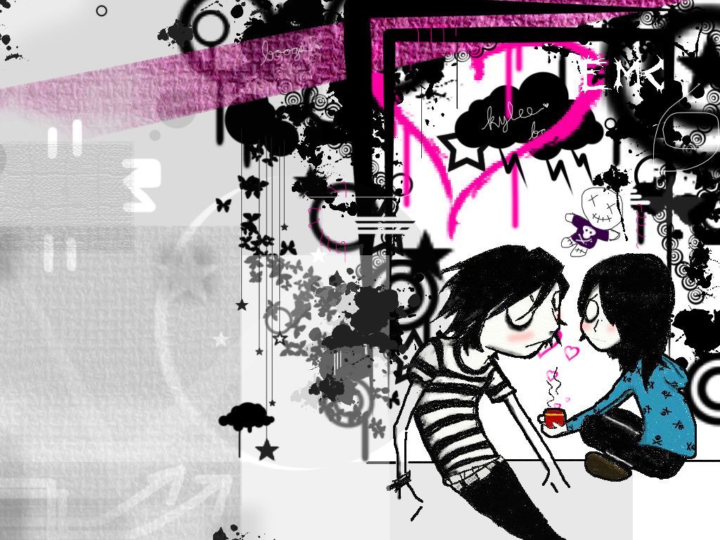 Emo couple wallpaper from EMO wallpaper