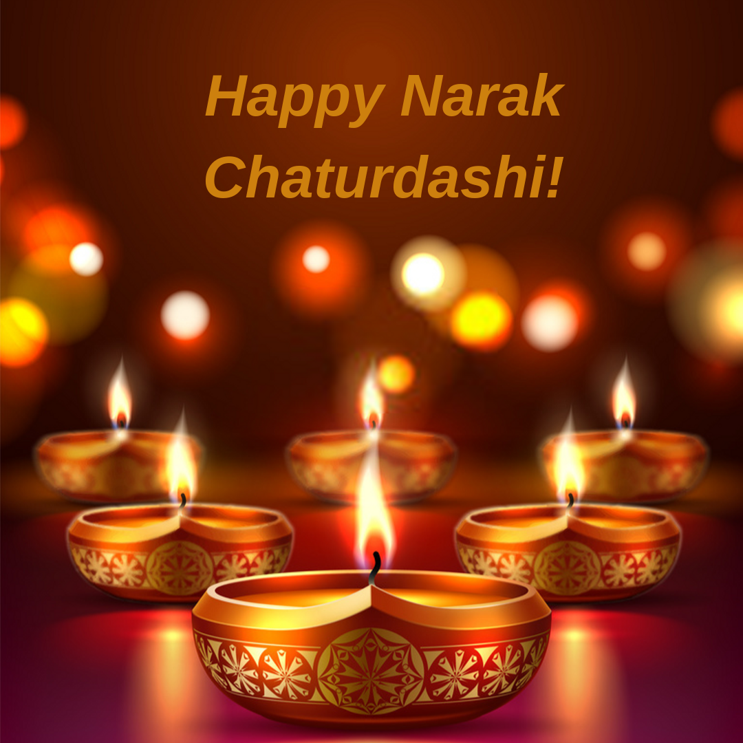 Happy Narak Chaturdashi HD image, photo, wallpaper for whatsapp