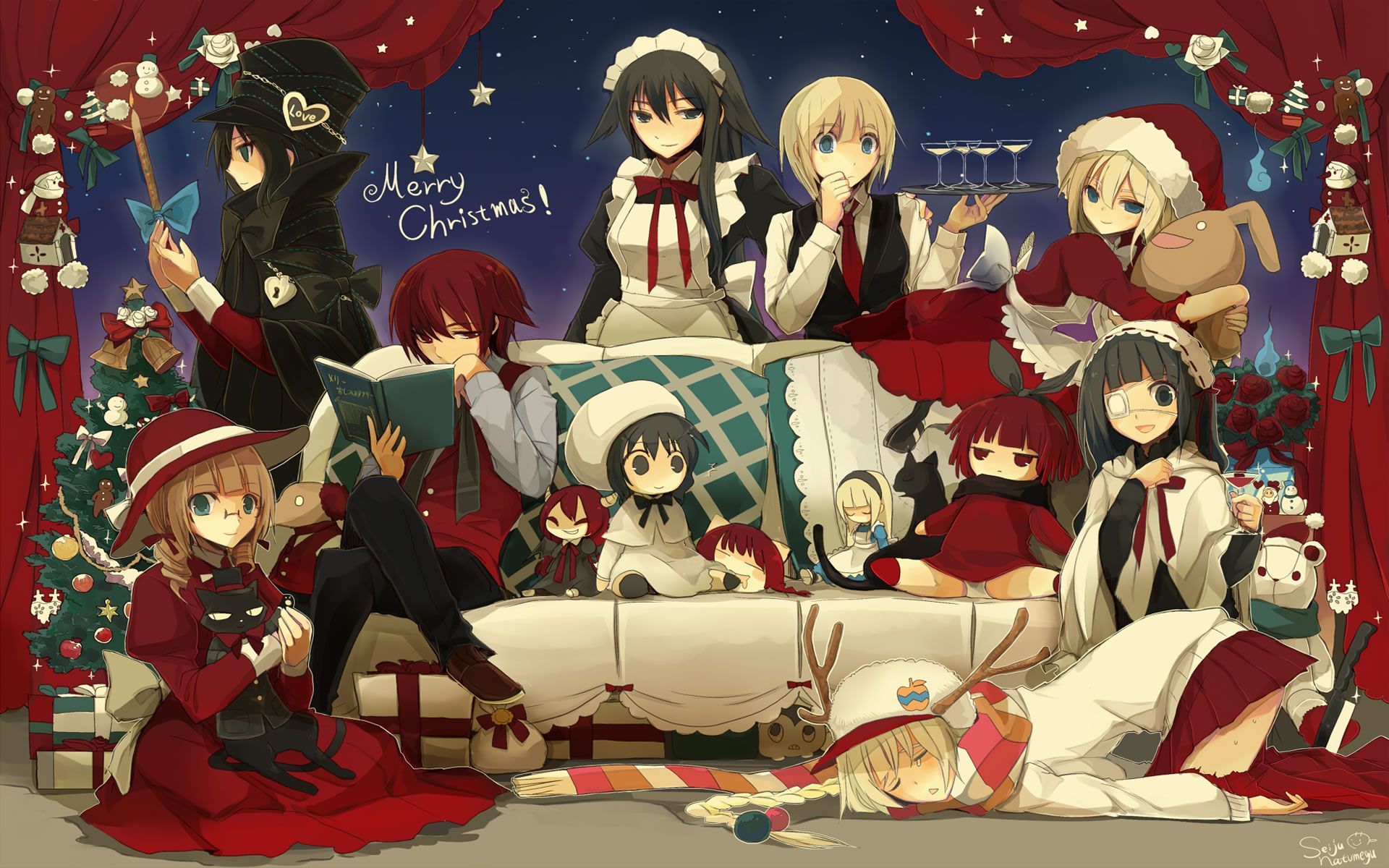 Christmas Anime Scene High Quality Wallpaper Yqufm Free.jpeg (1920×1200). Anime, Christmas Wallpaper Hd, Anime Wallpaper