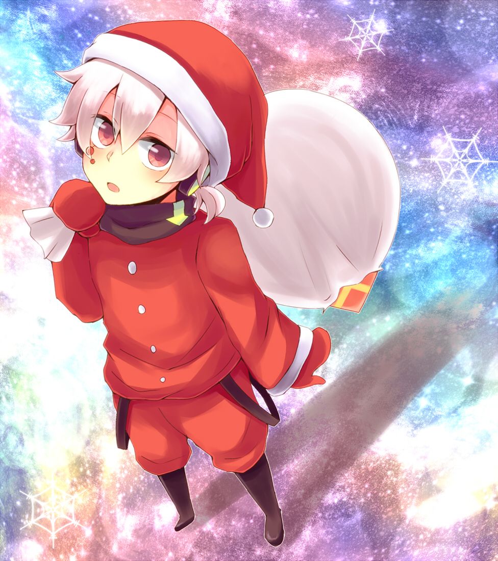 Download ChristmasThemed Cute Anime Girl iPhone Wallpaper  Wallpaperscom