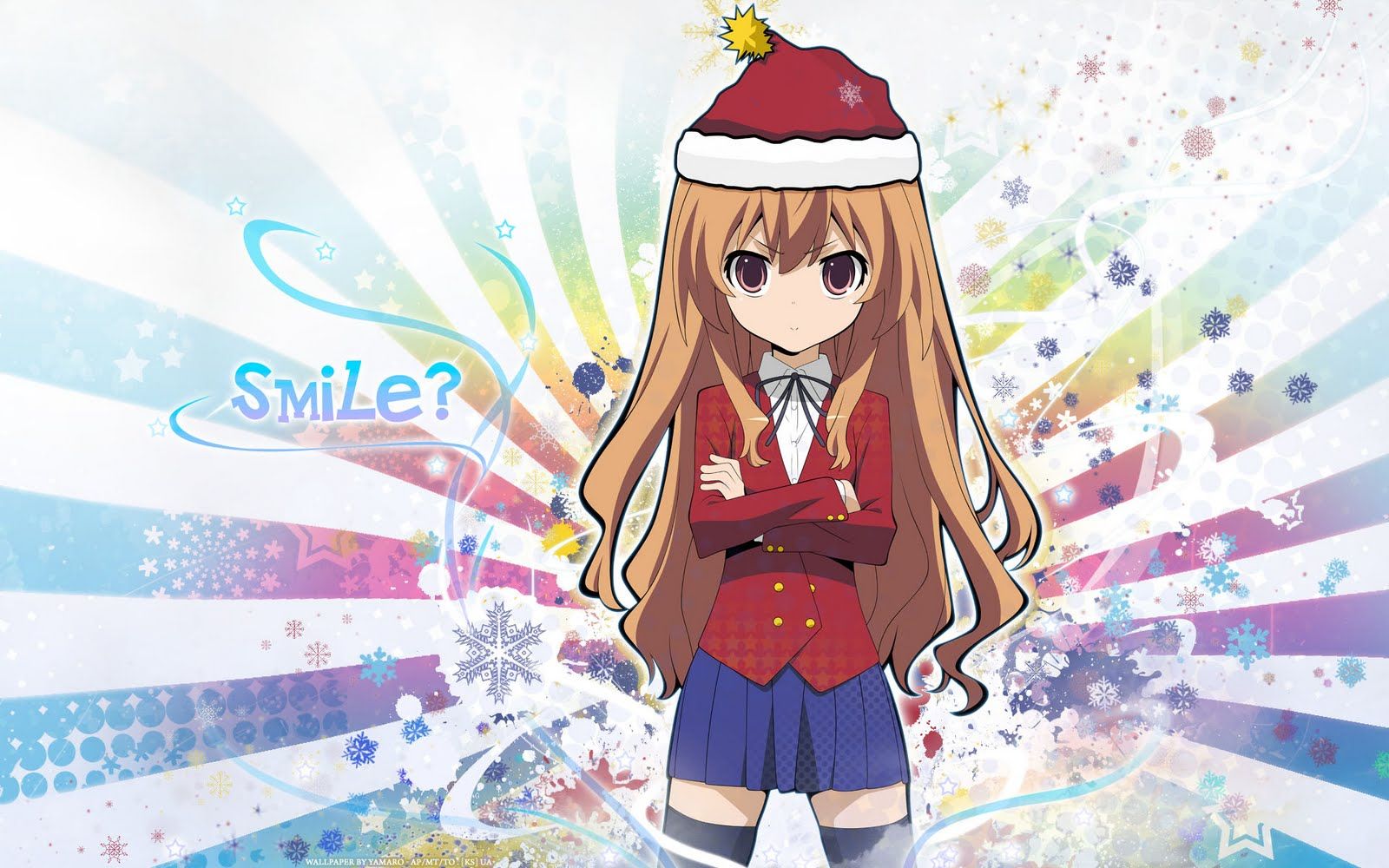 Cute Anime Girl Christmas Wallpaper HD