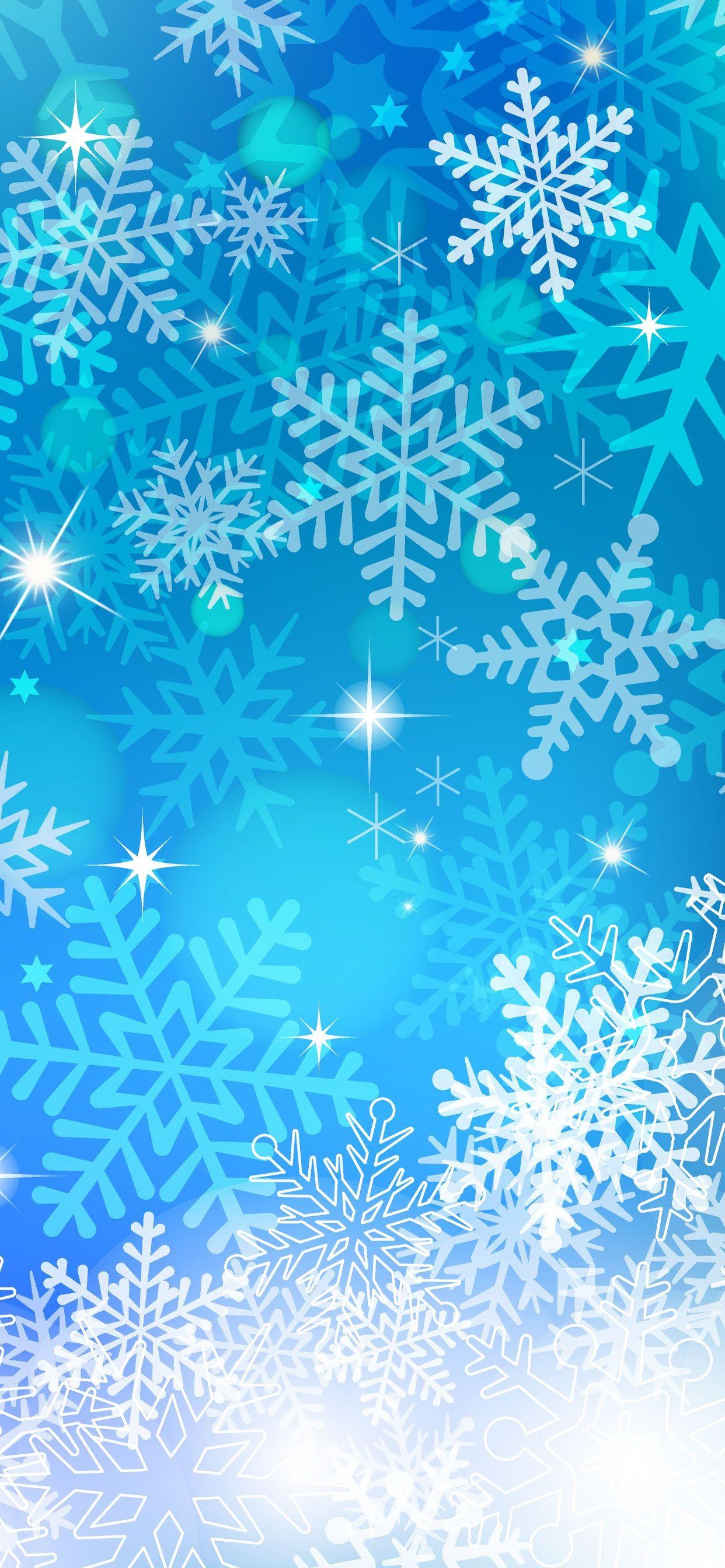 Snowflake Pretty Christmas Wallpaper For iPhone