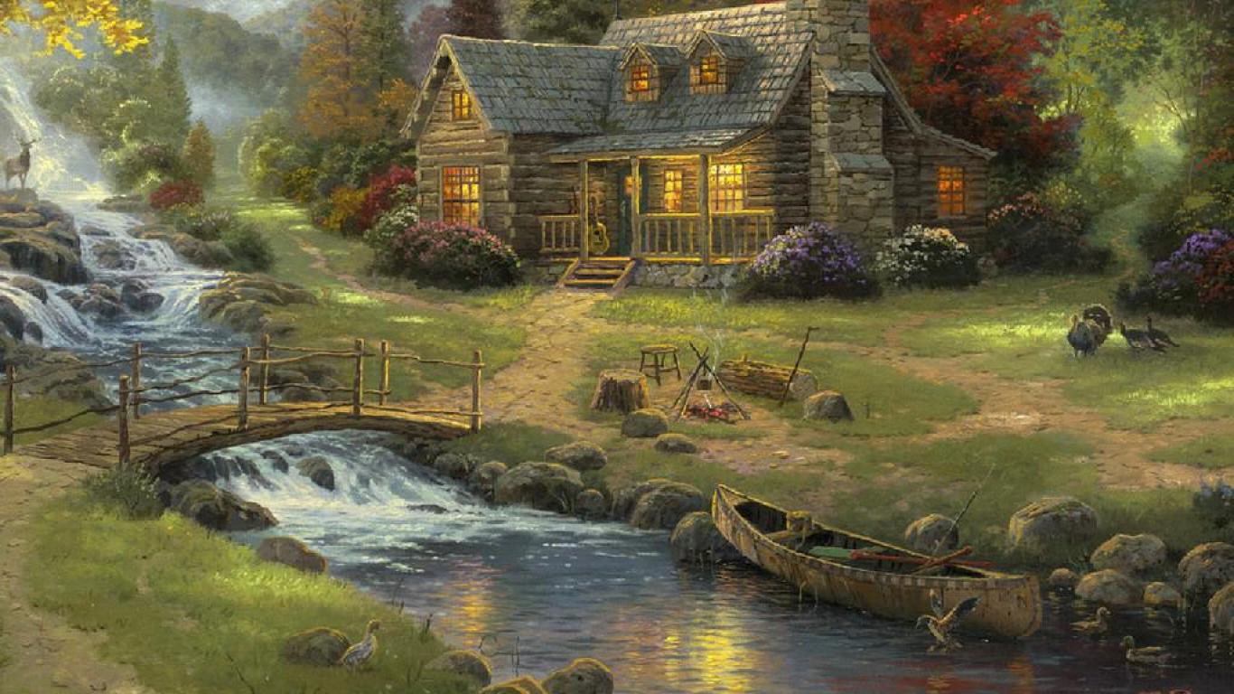 Country Home Wallpaper