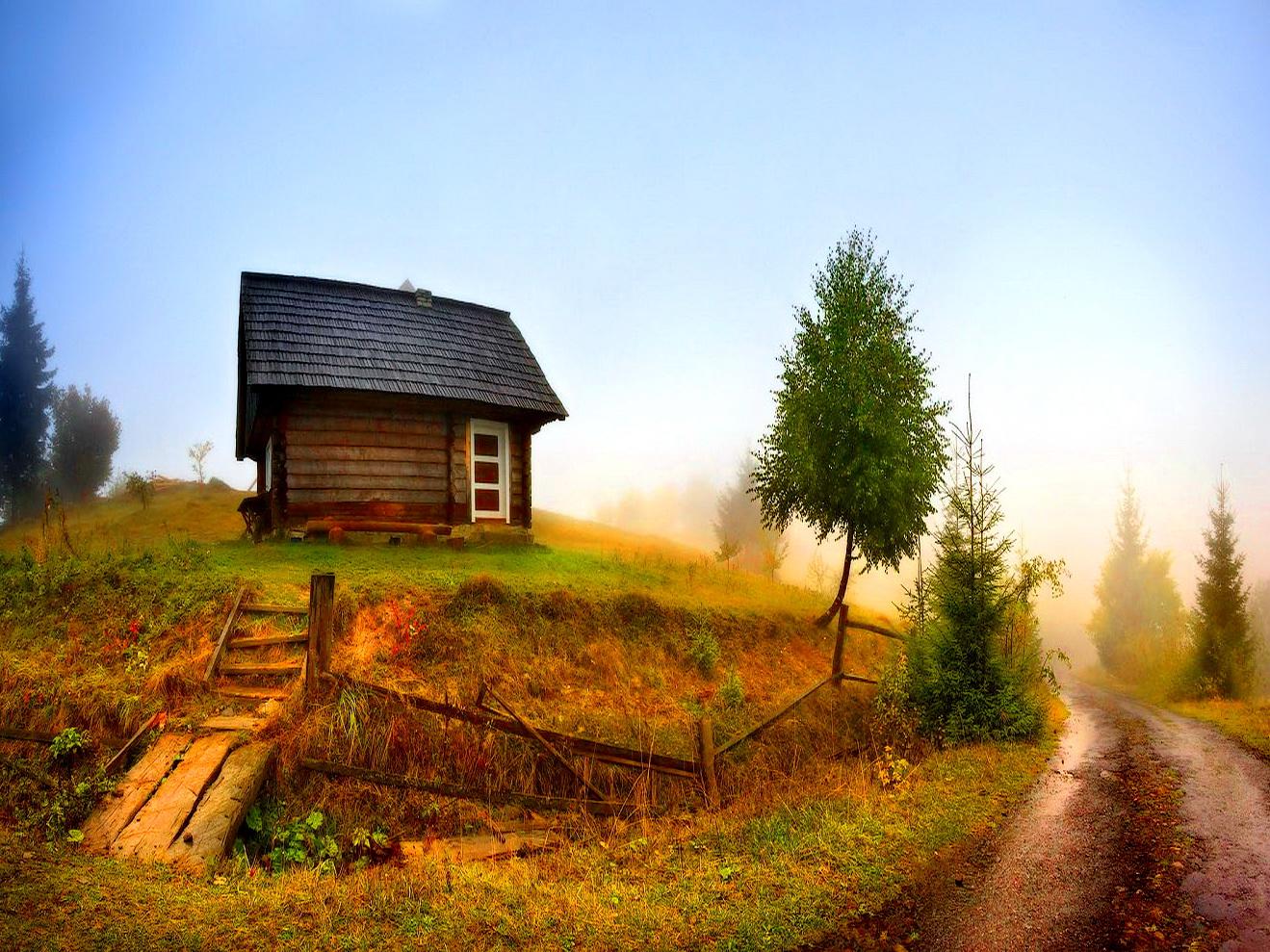 Country Homes Wallpaper