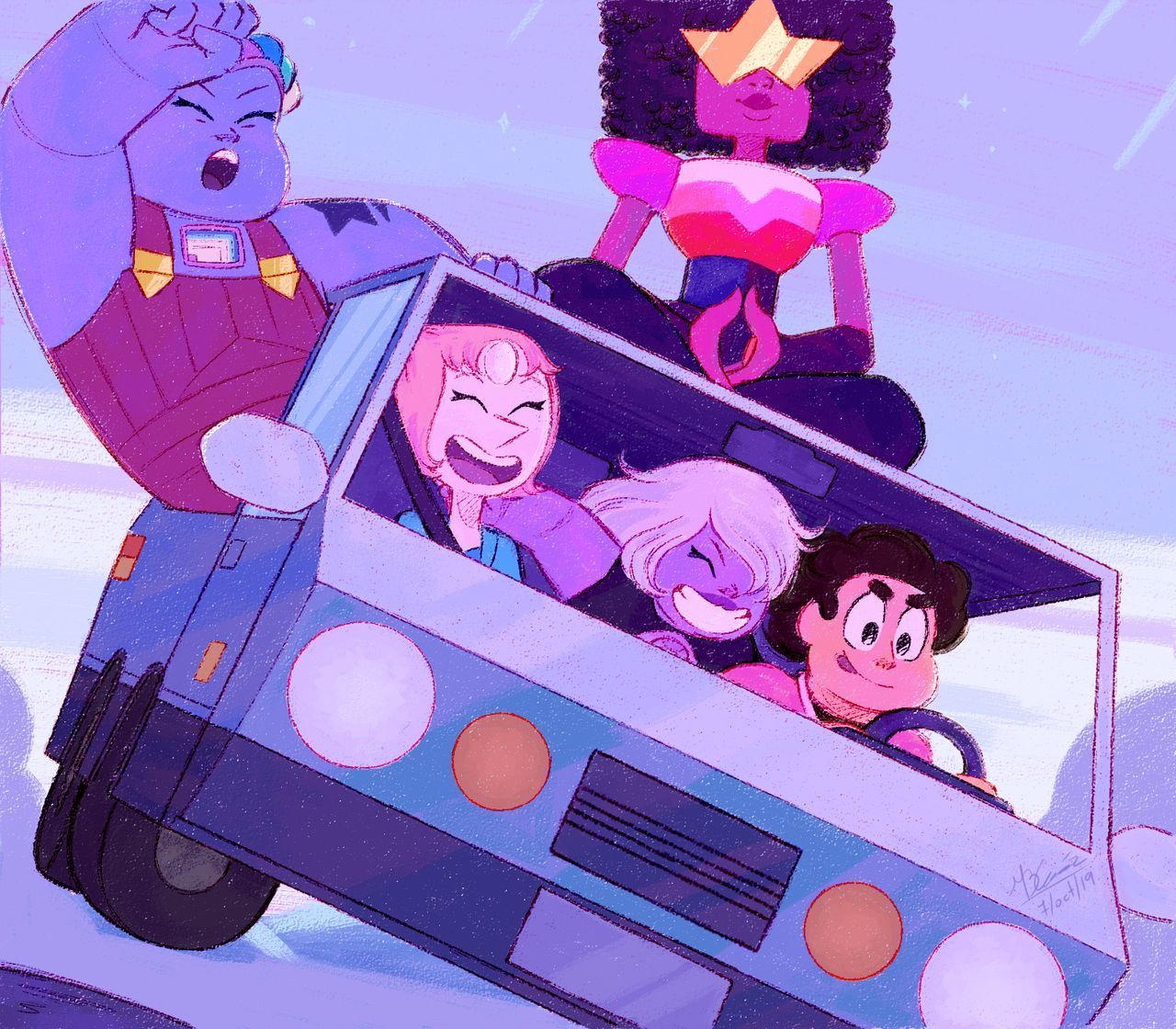 Driving Universe By Koizumi Marichan. Steven Universe Fanart, Steven Universe Wallpaper, Steven Universe