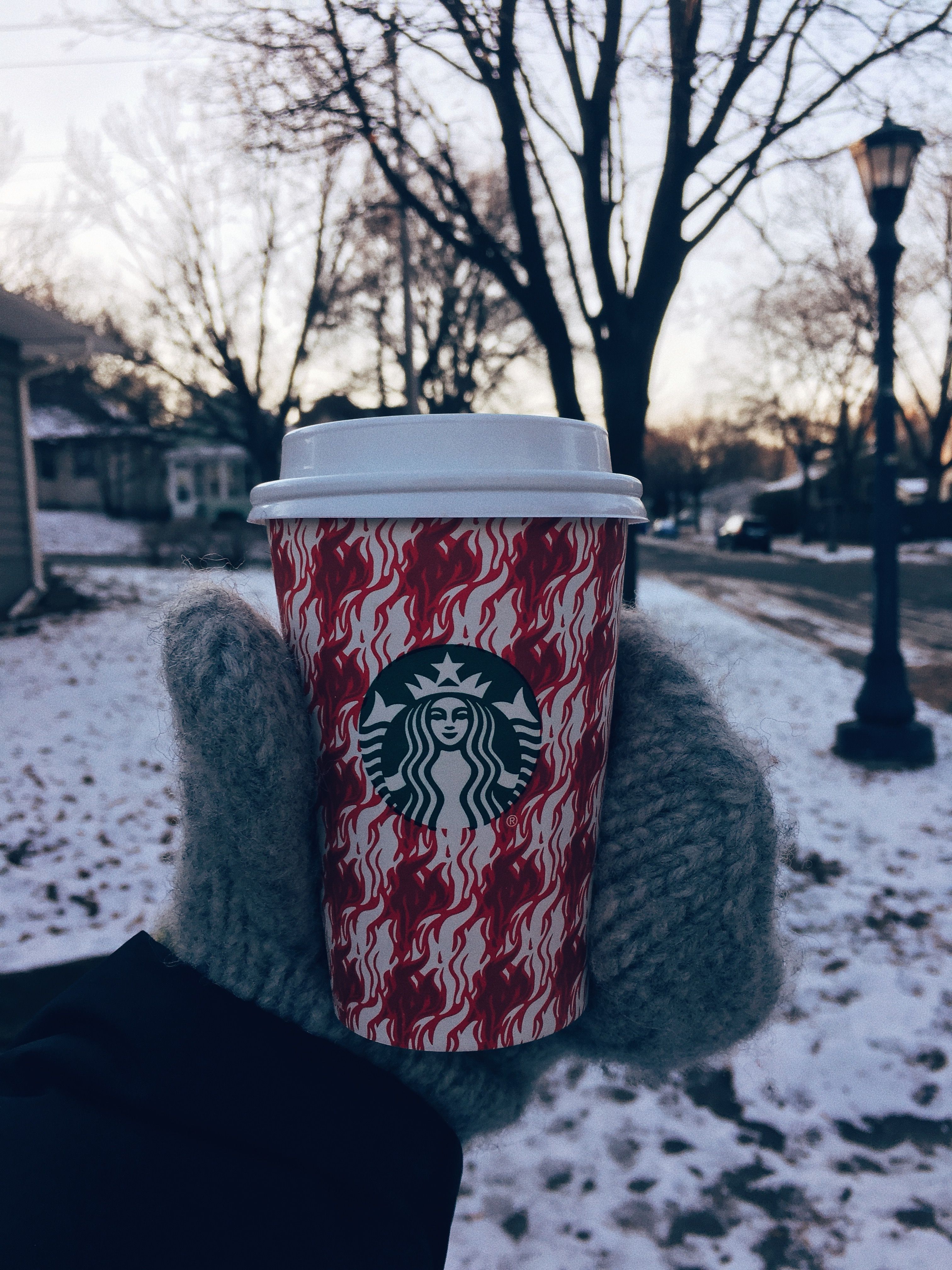 starbucks winter wallpaper