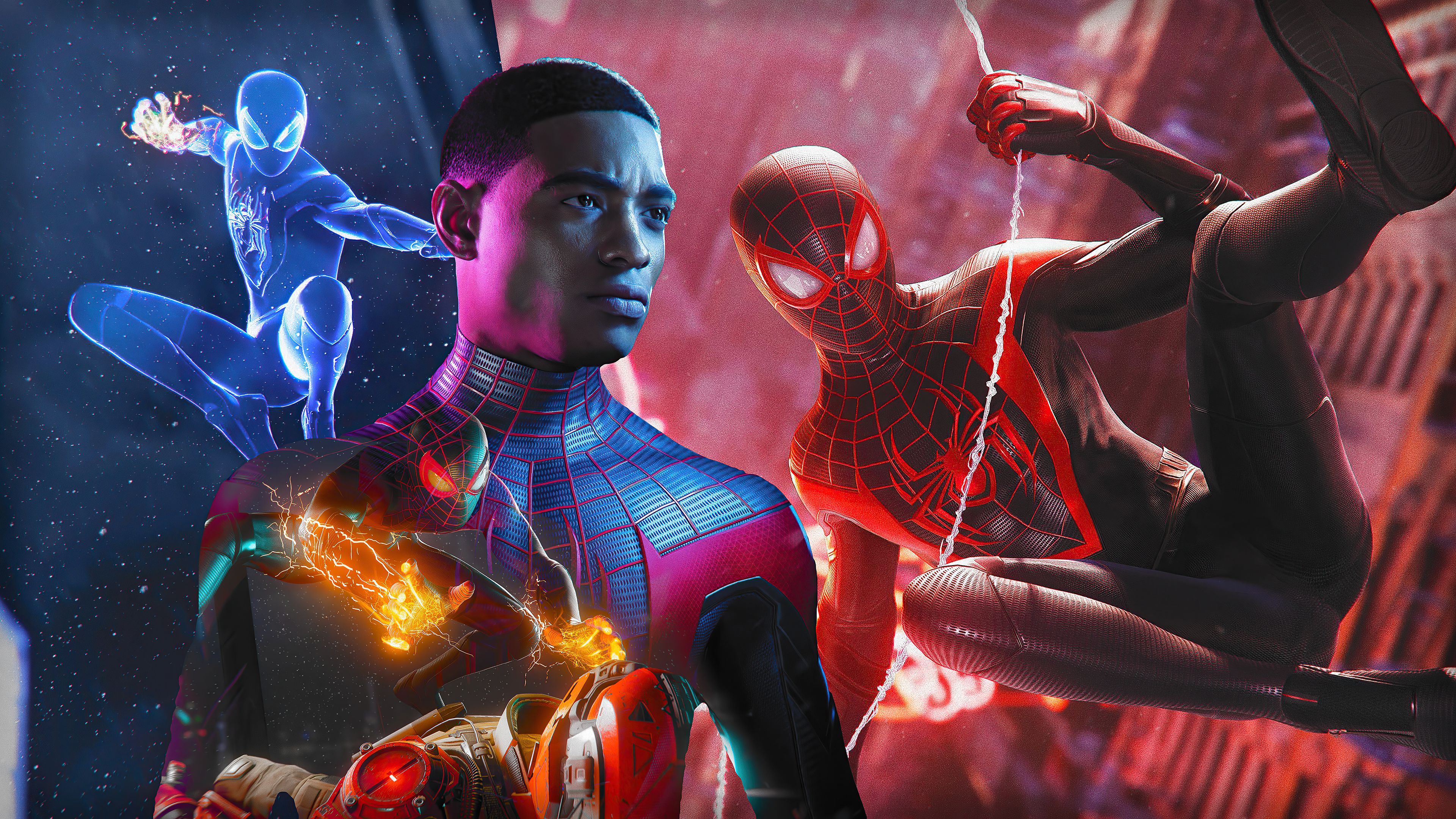 Marvel's Spider Man: Miles Morales 4K Wallpaper, PlayStation 2020 Games, Games