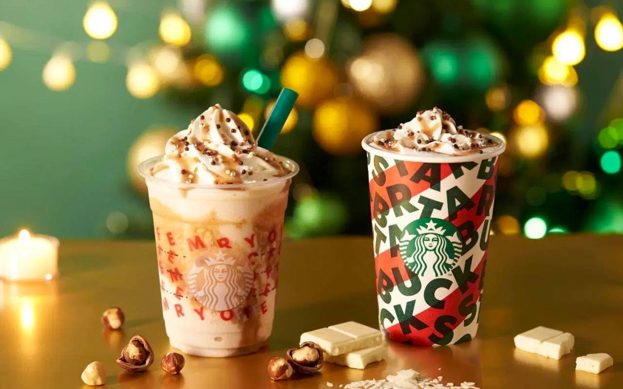 Starbucks Japan's Christmas beverage is Nutty White Chocolate Frappuccino