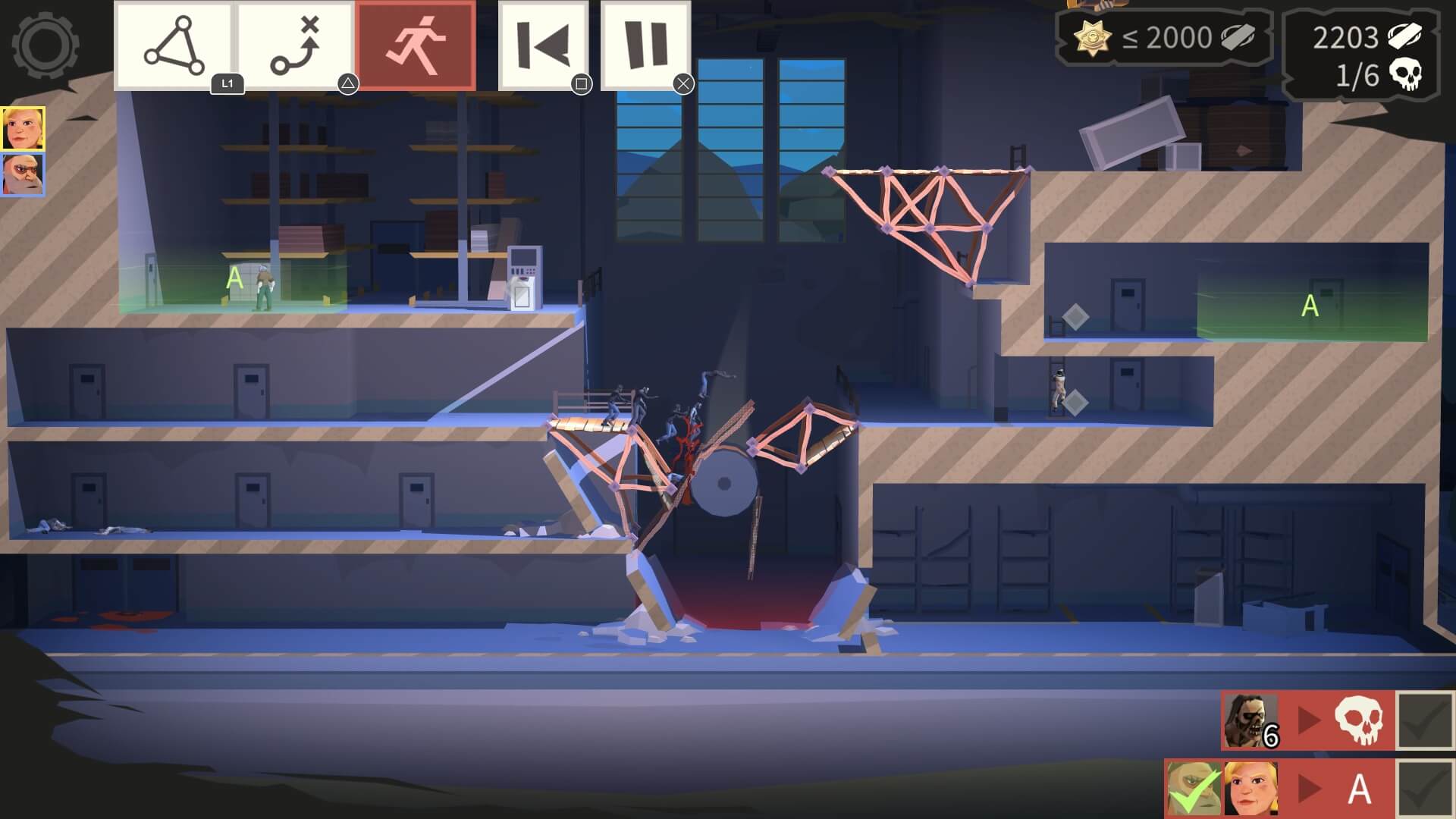 Bridge Constructor: The Walking Dead the fun of KILLING WALKERS using the POWER of your BRAIN!