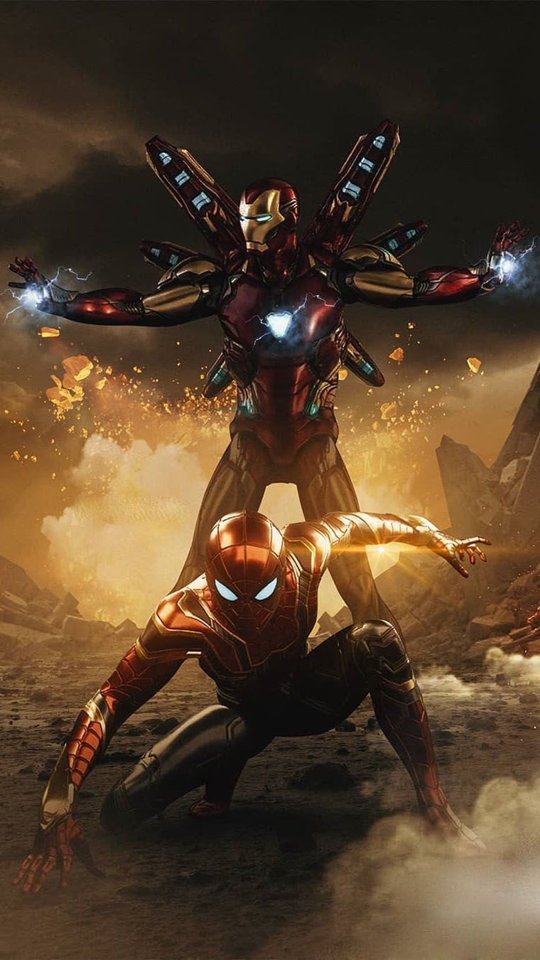 Iron Spidey and Iron Man iPhone Wallpaper Wallpaper. Iron man avengers, Marvel superheroes, Iron man wallpaper