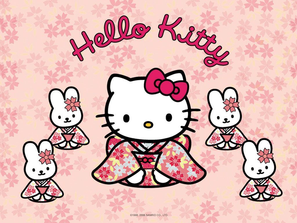 Hello Kitty Image Desktop Wallpaper Cat Kawaii PNG 512x512px Watercolor  Cartoon Flower Frame Heart Download Free