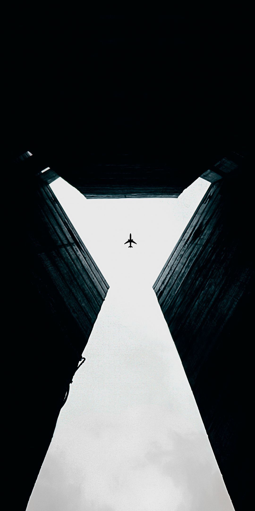 Minimal, airplane, buildings, 1080x2160 wallpaper. Cityscape wallpaper, Street photography urban, Airplane wallpaper