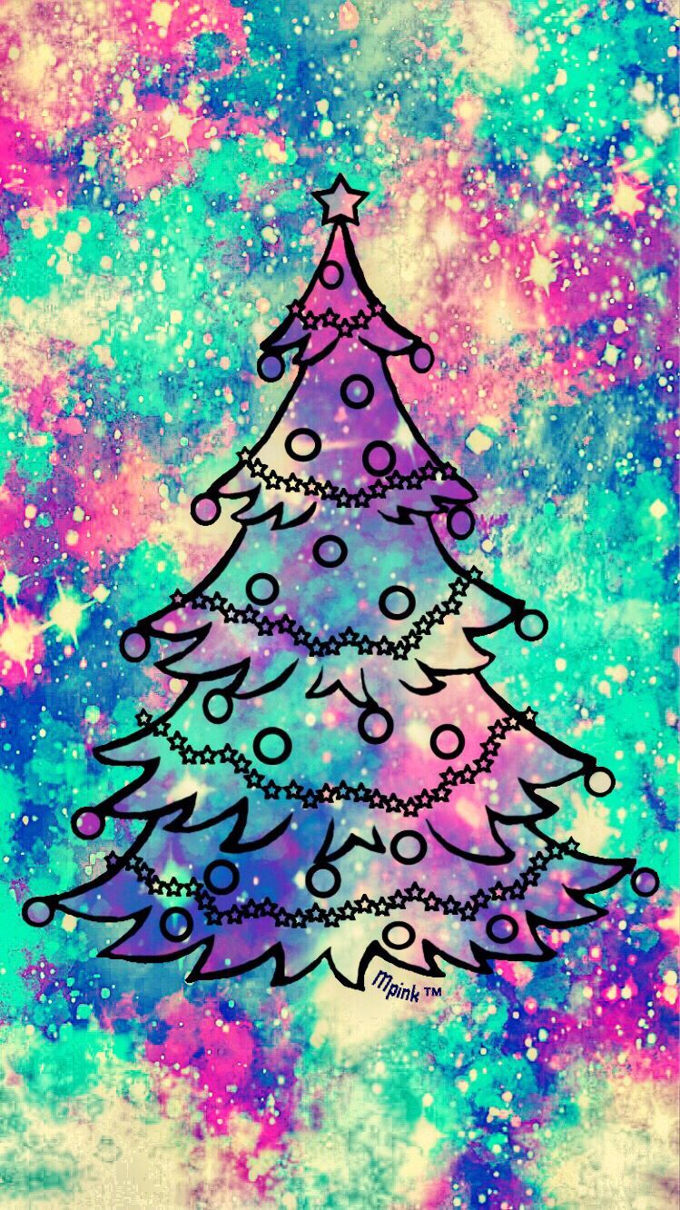 Vintage Christmas Tree Galaxy Wallpaper #androidwallpaper #iphonewallpaper # wallpaper #pattern #hol. Pattern wallpaper, Phone wallpaper vintage, Galaxy wallpaper