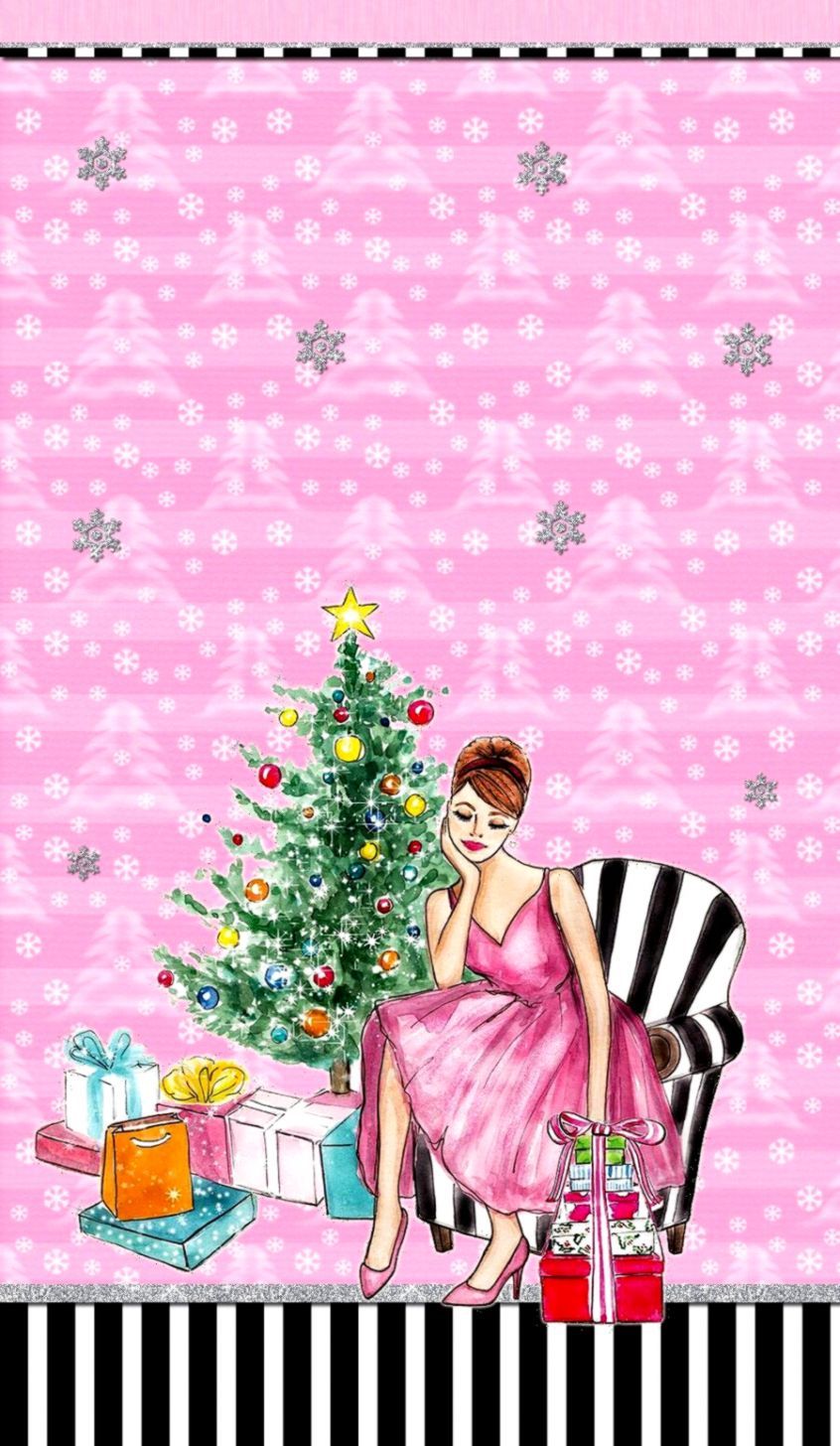 Girly Christmas Wallpaper