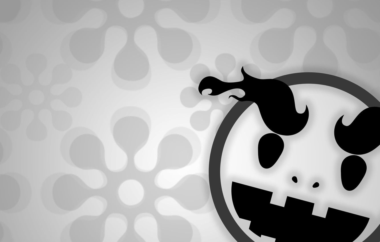 Wallpaper background, smile, black and white, smiley, emoji, Emoji image for desktop, section разное