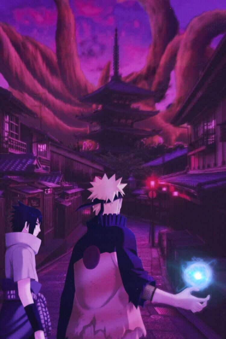 sasuke #naruto #narutouzumaki #narutouzumaki wallpaper #sasukeuchiha #sasukexnaruto #narutoedit #ninetails. Dark purple aesthetic, Anime canvas, Aesthetic anime