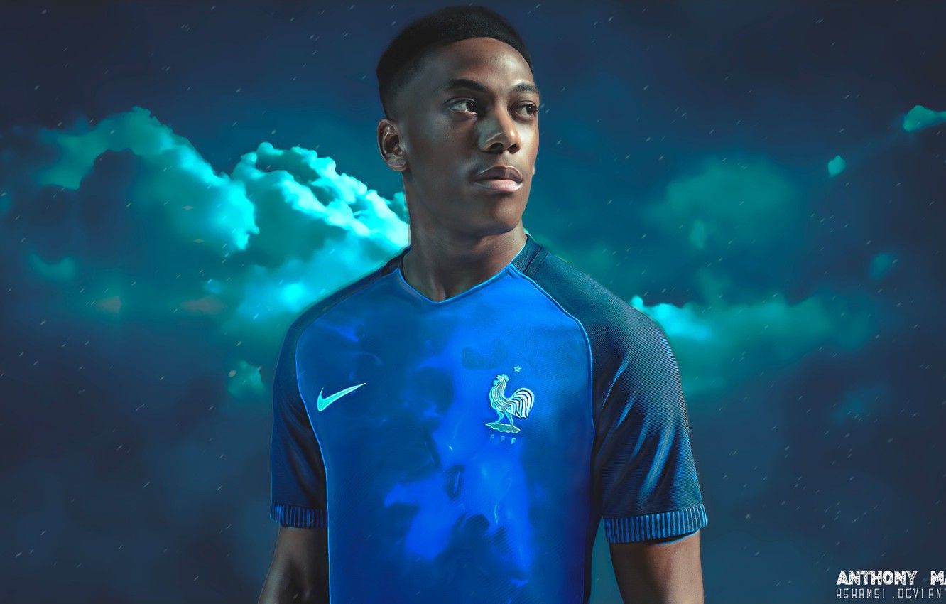 Wallpaper football, sport, France, France, football, Manchester United, Manchester United, hshamsi, Anthony Martial image for desktop, section спорт