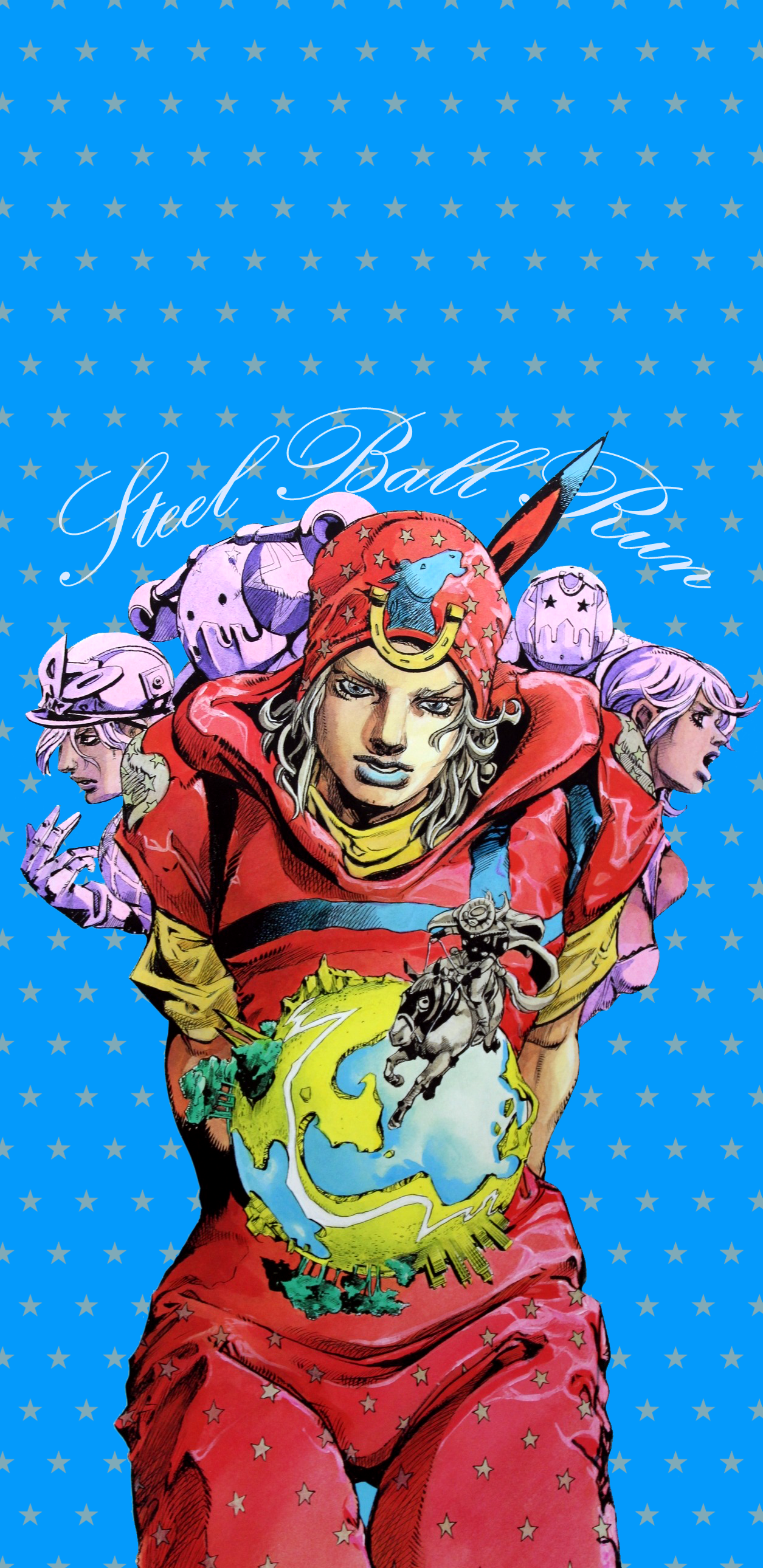 Posting a wallpaper a day until stone ocean is animated day 170: Steel Ball Run