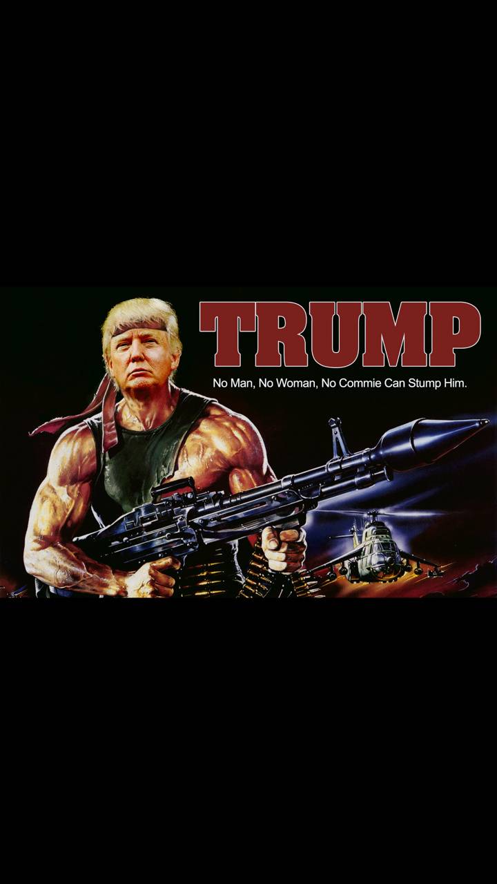 Trump Rambo wallpaper