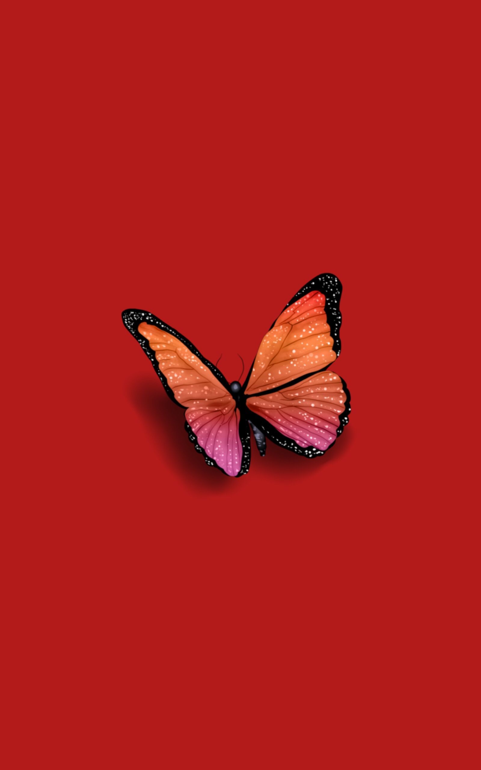 Aesthetic Tumblr Monarch Butterfly iPhone Wallpaper