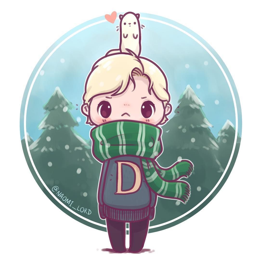 10.6 mil curtidas, 130 comentários Lord no Instagram: “❄️Winter Draco and a. Harry potter cartoon, Harry potter wallpaper, Cute harry potter