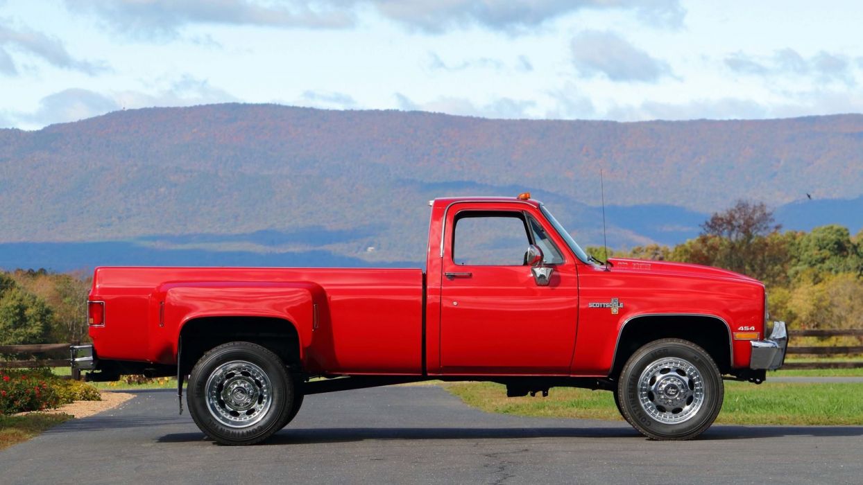 CHEVROLET K30 DUALLY PICKUP truck red wallpaperx936