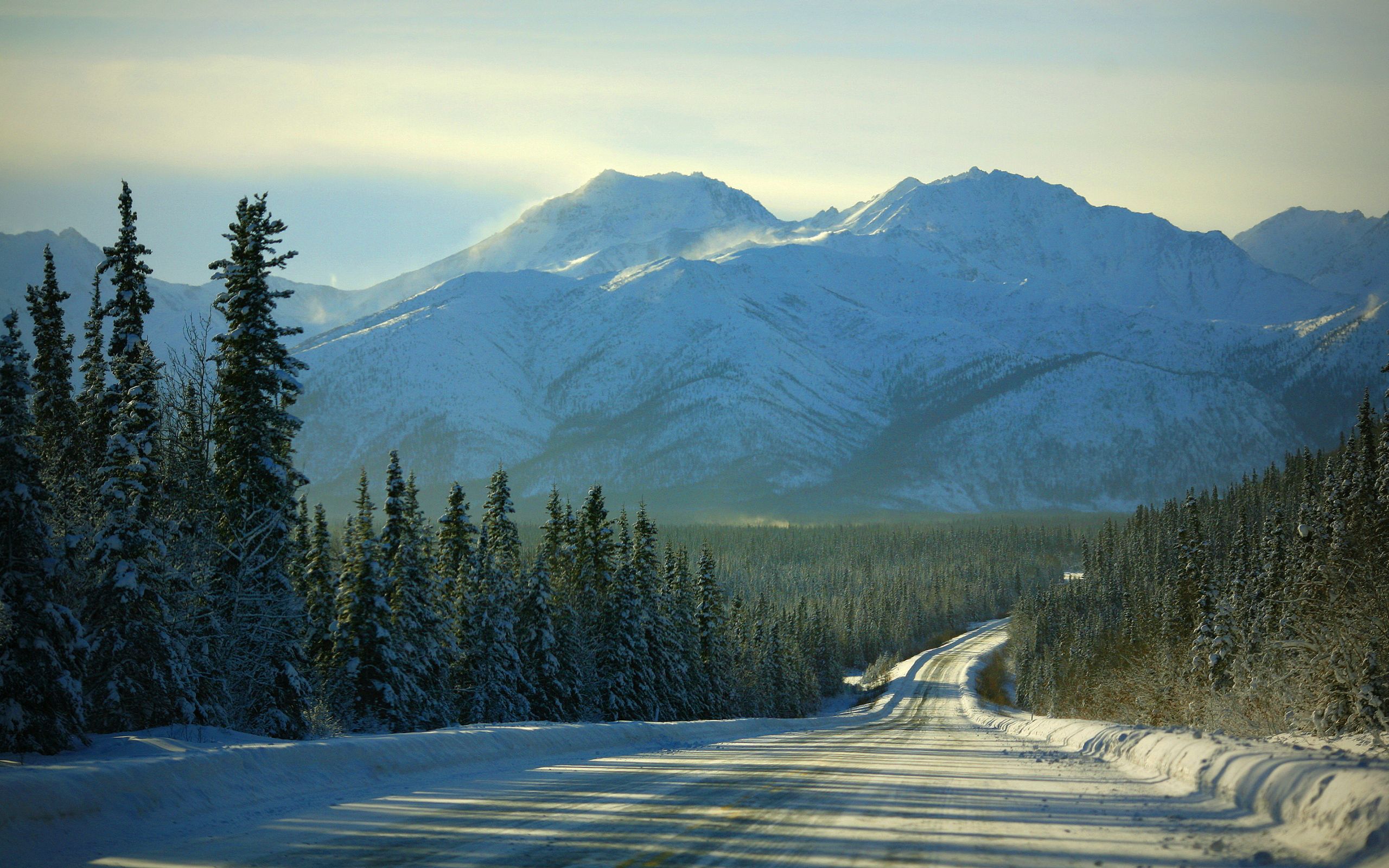 Preview Winter Road Wallpaper Wallpaper & Background Download