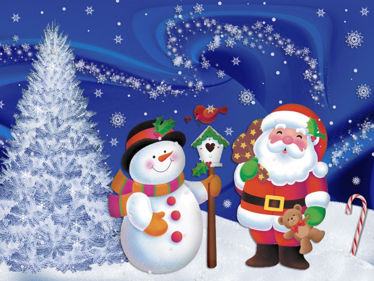 Santa Claus Winter Snow Snowman Desktop Holiday Christmas Wallpapers Hd 1920x1080 : Wallpapers13