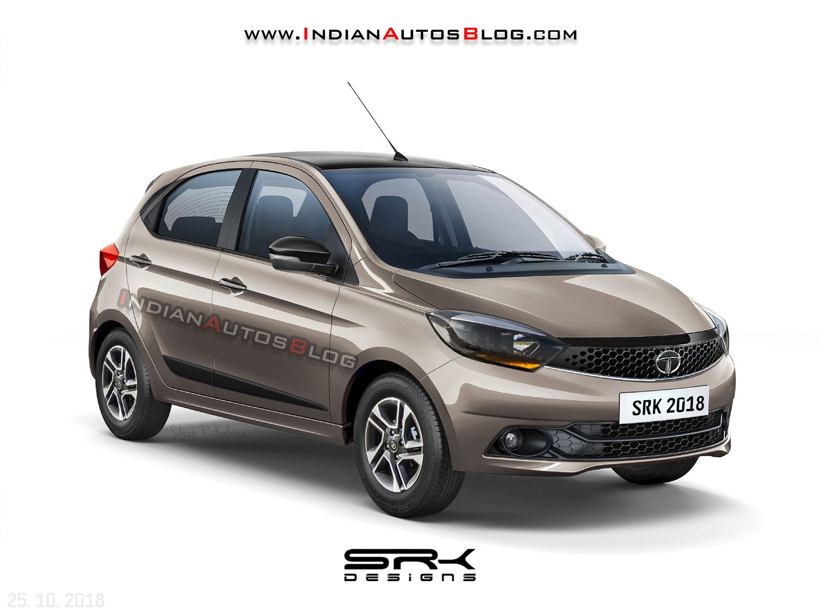 Tata Tiago With Projector Headlamps And 15 Inch Alloy Wheels Imagined