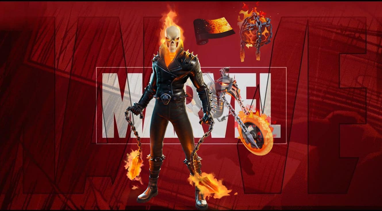 Fortnite Marvel Ghost Rider Skin Set Leaked