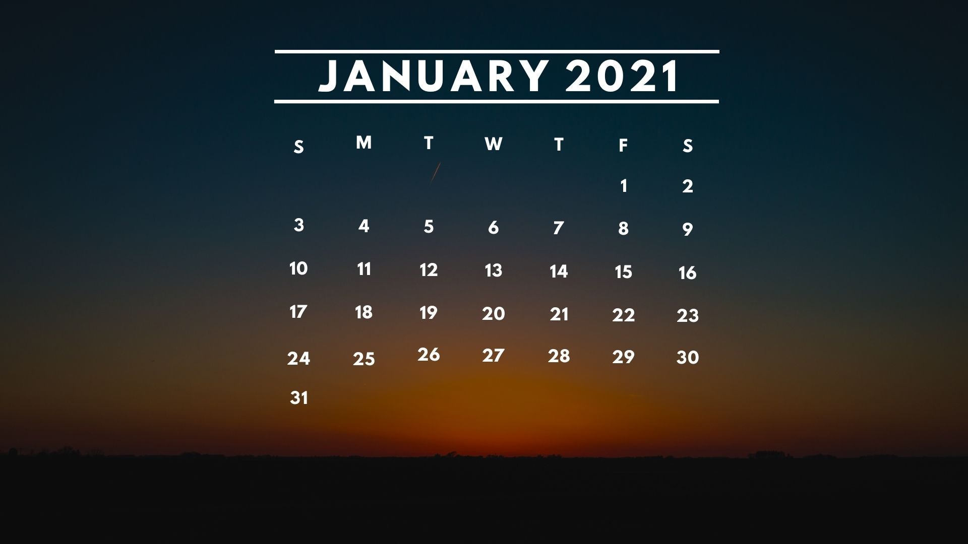 January 2021 Calendar Wallpapers Wallpaper Cave