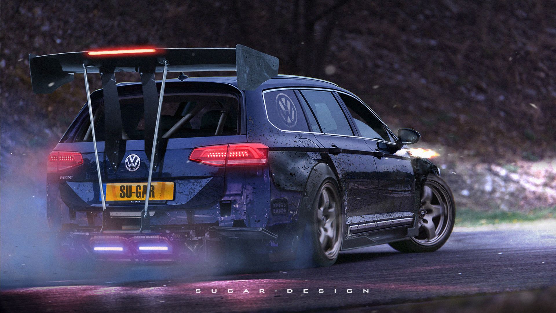 VW Passat B8 Variant Rocket Bunny, Sugar Chow