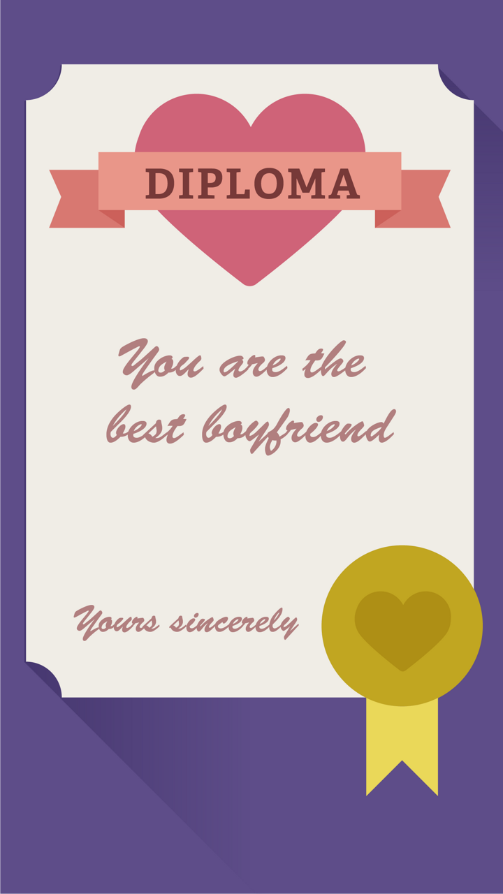 Diploma Boyfriend. Boyfriend wallpaper, Valentines wallpaper, Wallpaper
