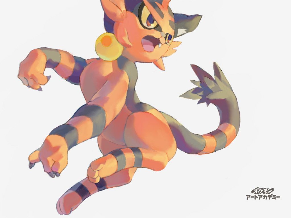 torracat (pokemon) drawn