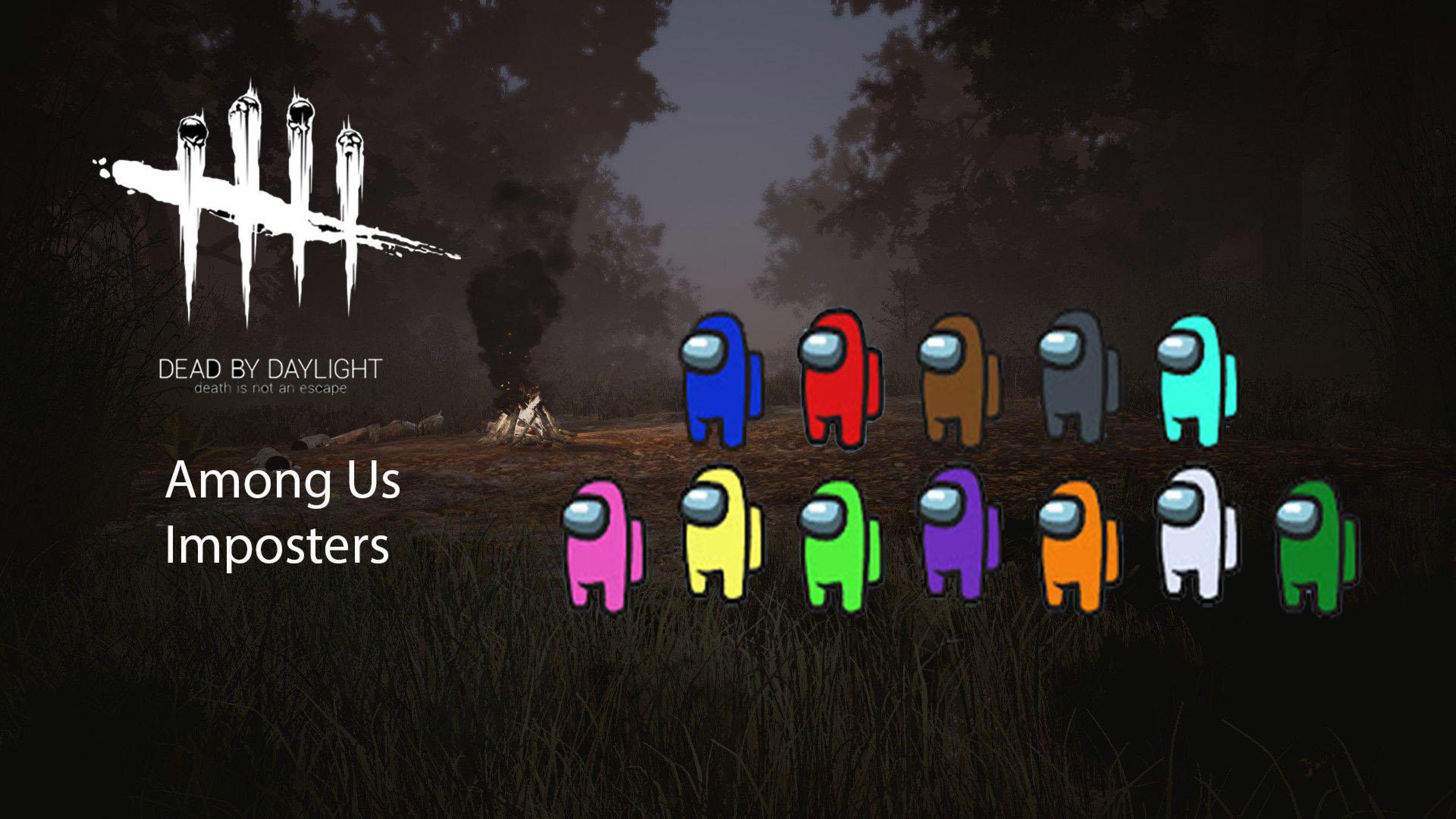 Imposters x Dead By Daylight Games 4K HD Among Us Wallpaper