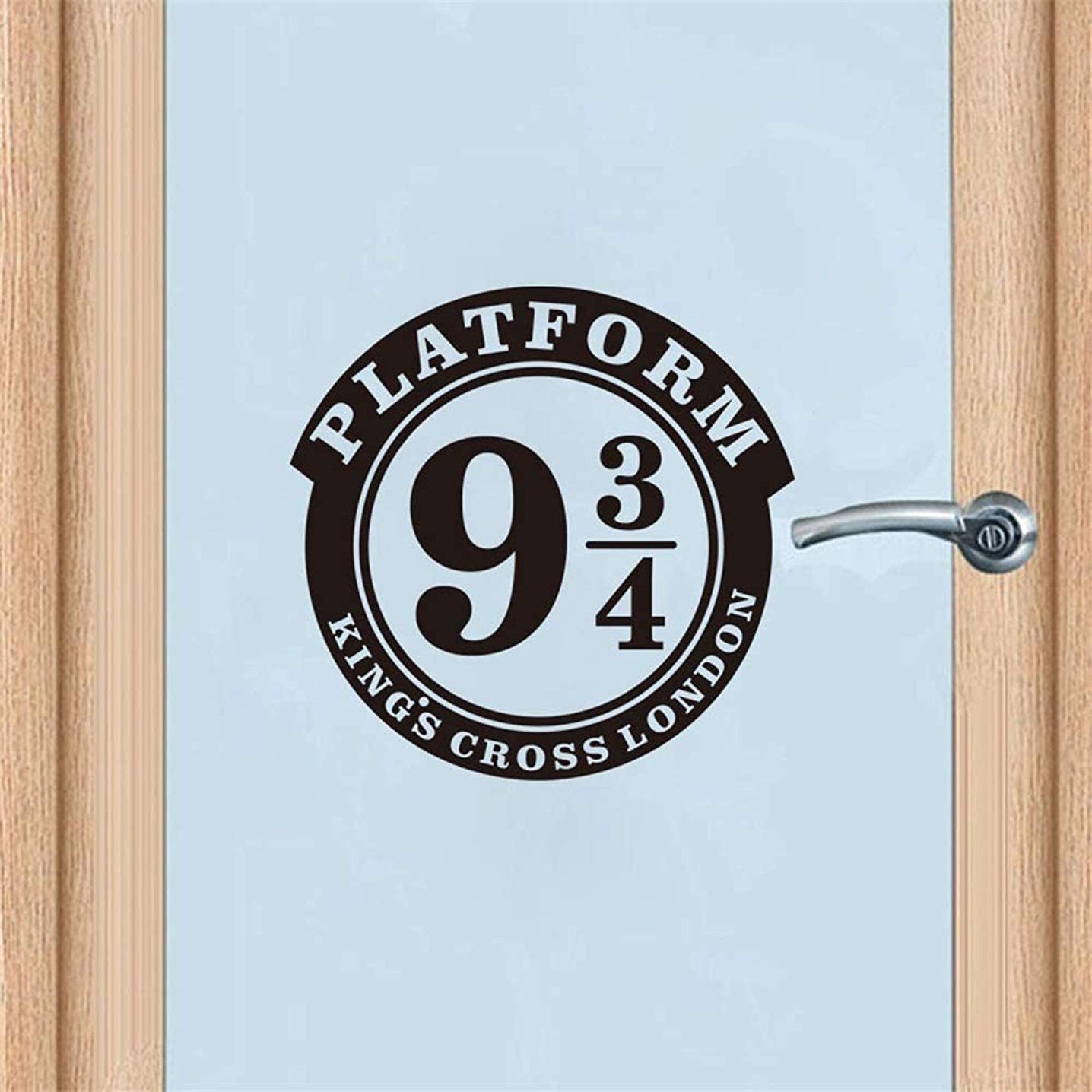 FSDS Platform 9 3 4 Kings Cross London Train Door Vinyl Stickers Removable Wallpaper Murals: Kitchen & Dining