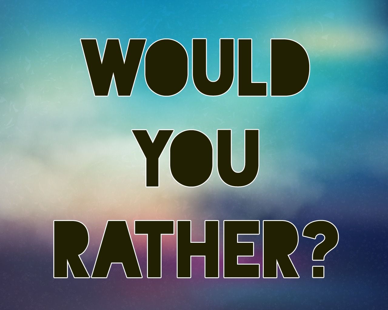 Would You Rather?' game • MinistryArk