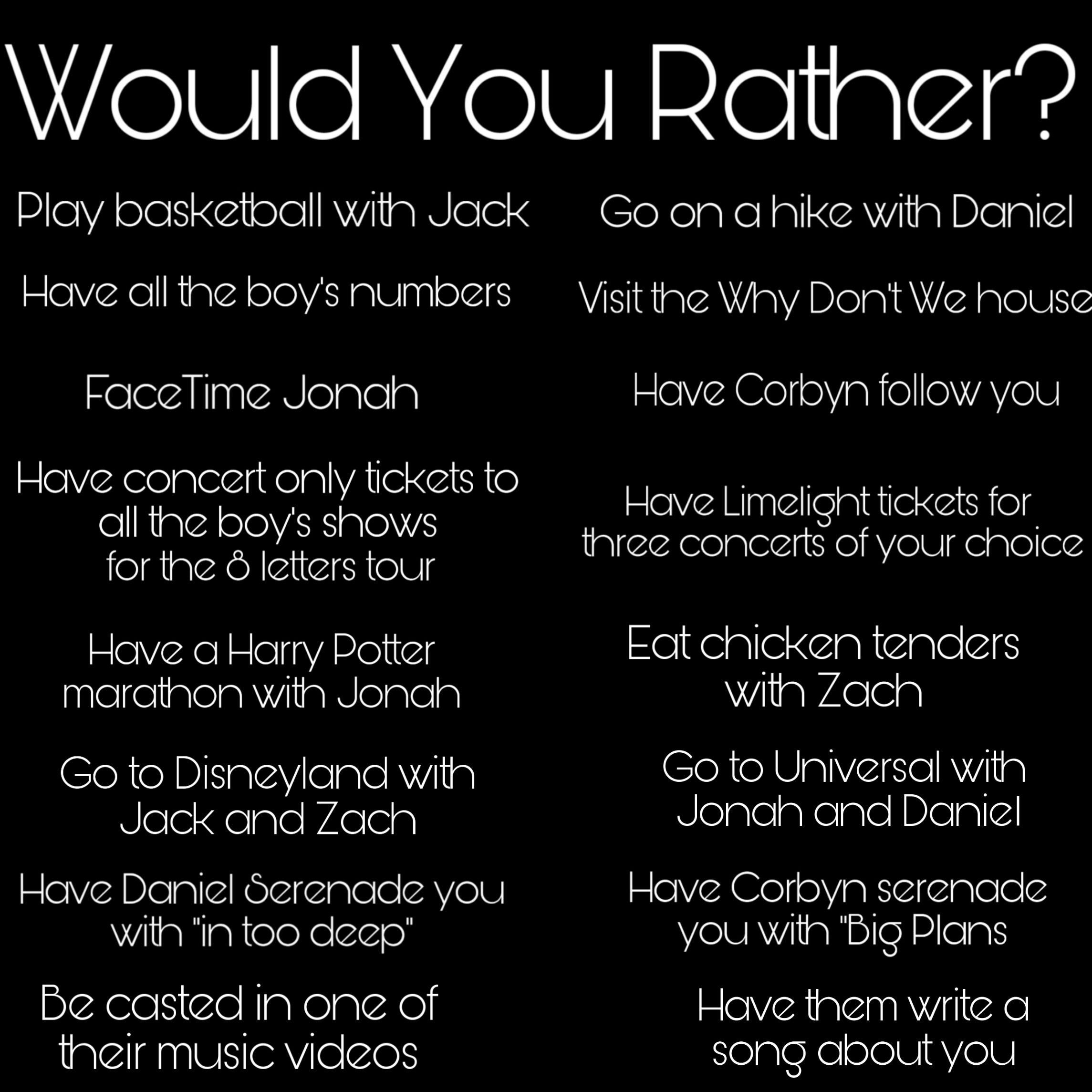 would you rather?- why don't we edition #freetoedit #remixit. Why dont we imagines, Why dont we boys, Why dont we band