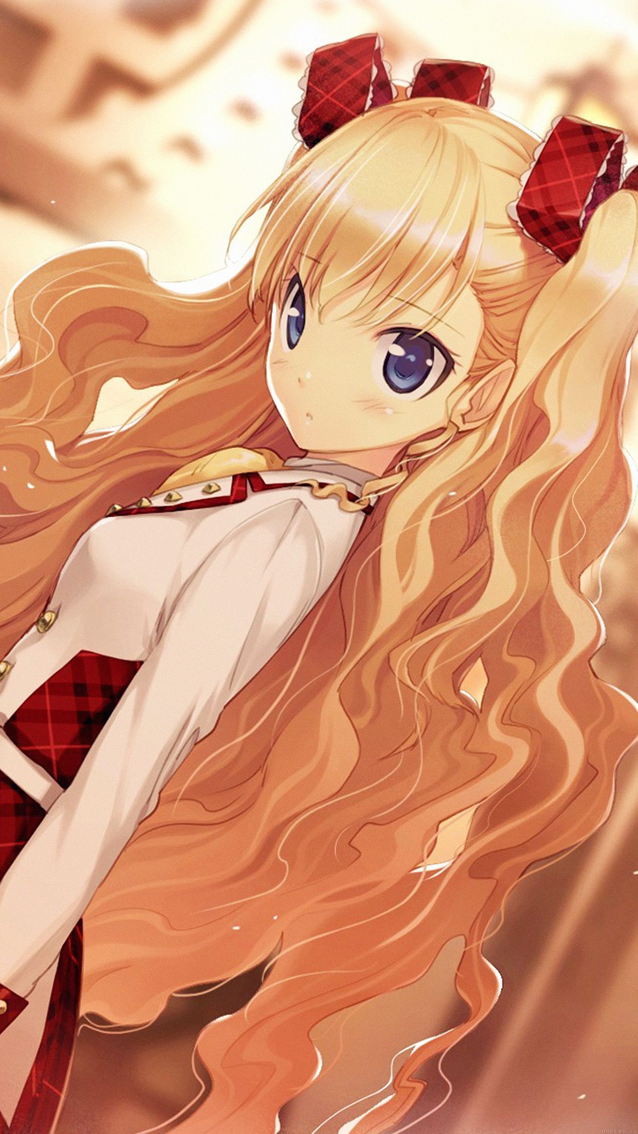 Anime Girl Blonde Illust Art Android wallpaper HD wallpaper