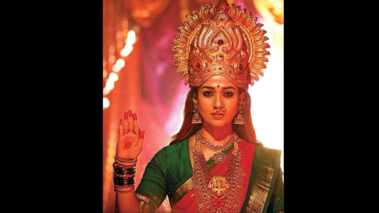 Mookuthi Amman' working stills: RJ Balaji shares Nayanthara's new photo from upcoming film