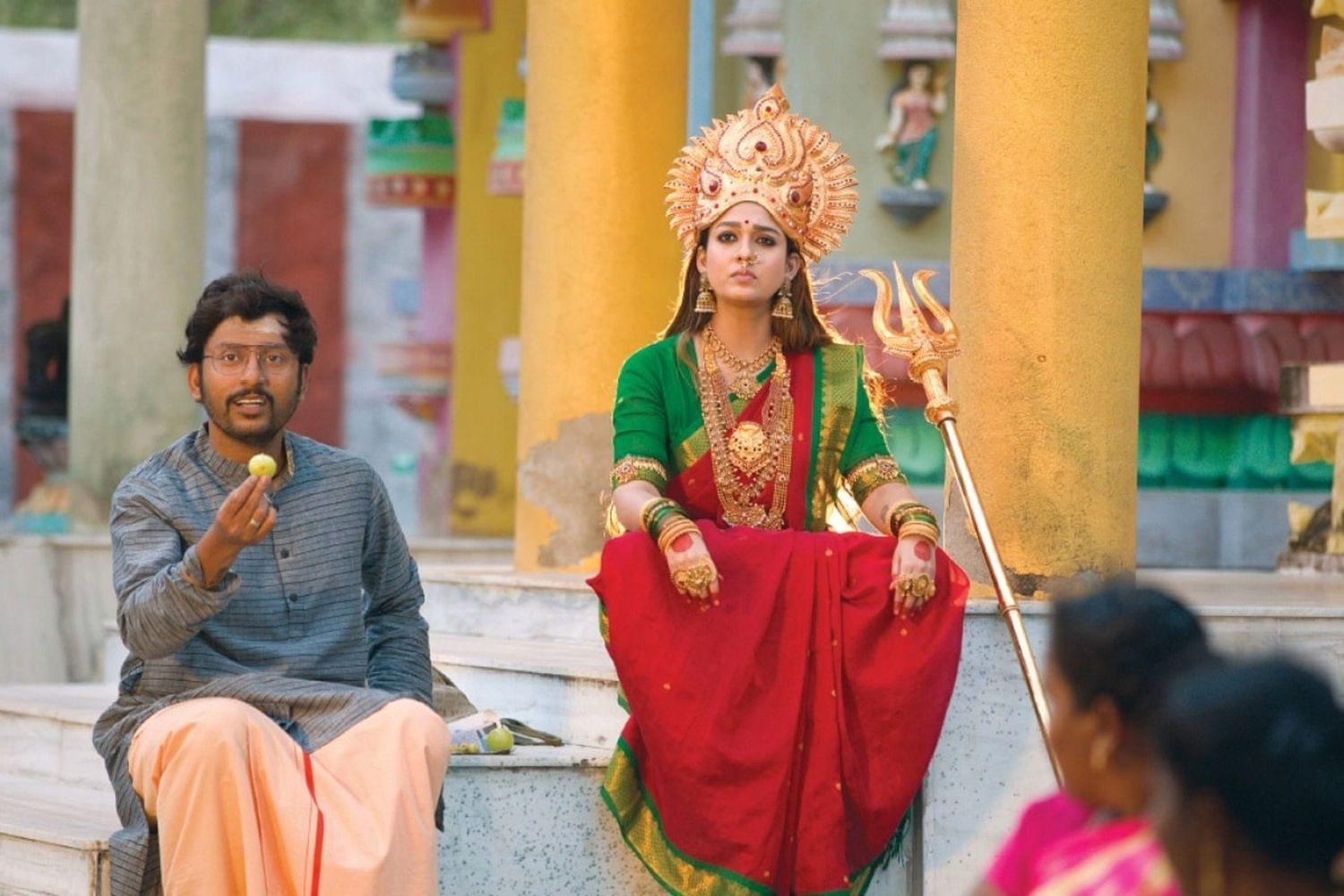Check out these new stills from Nayanthara's Mookuthi Amman