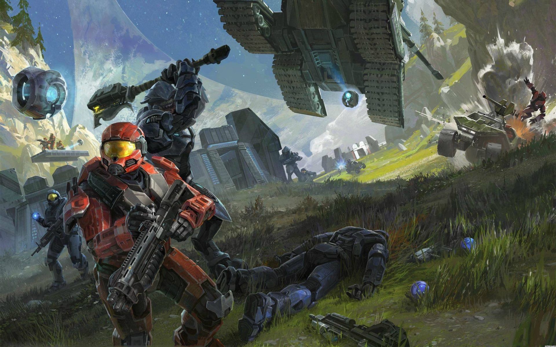 Halo HD Wallpaper New Tab