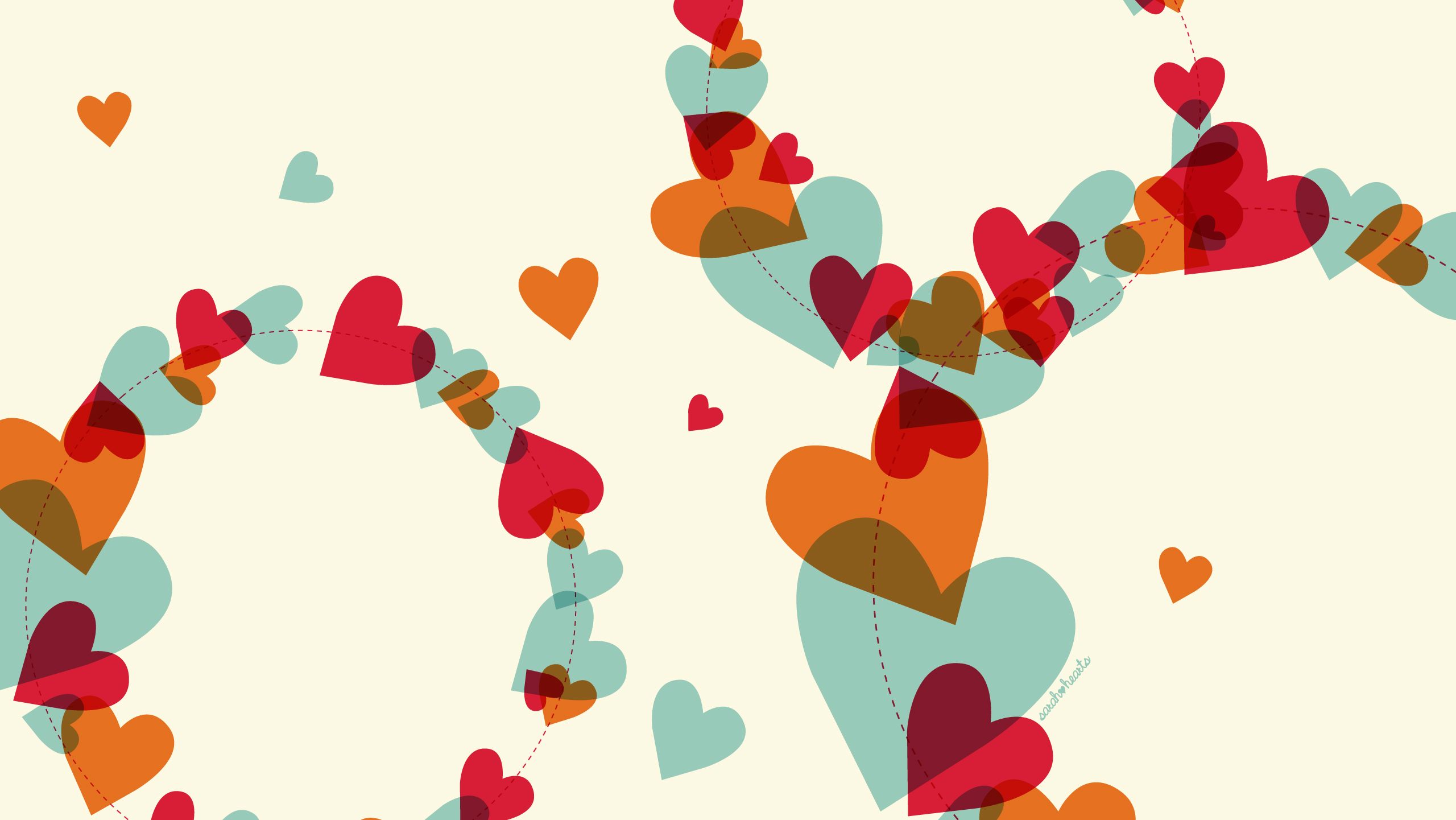 Valentine's Heart Desktop Wallpaper 2560x1440