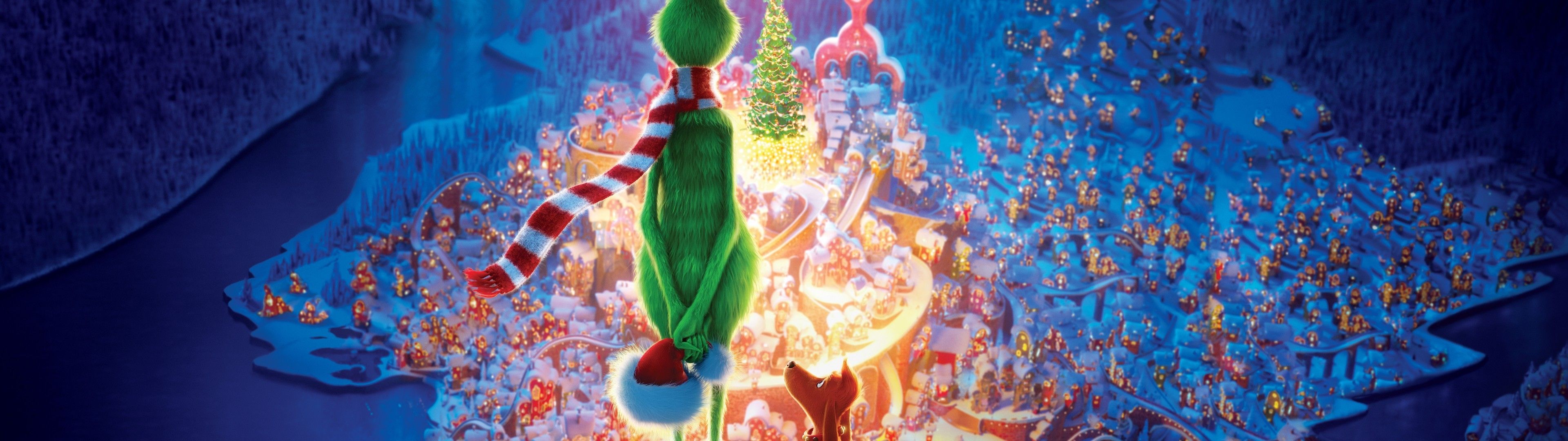 Download 3840x1080 The Grinch, Animation, Christmas Wallpaper