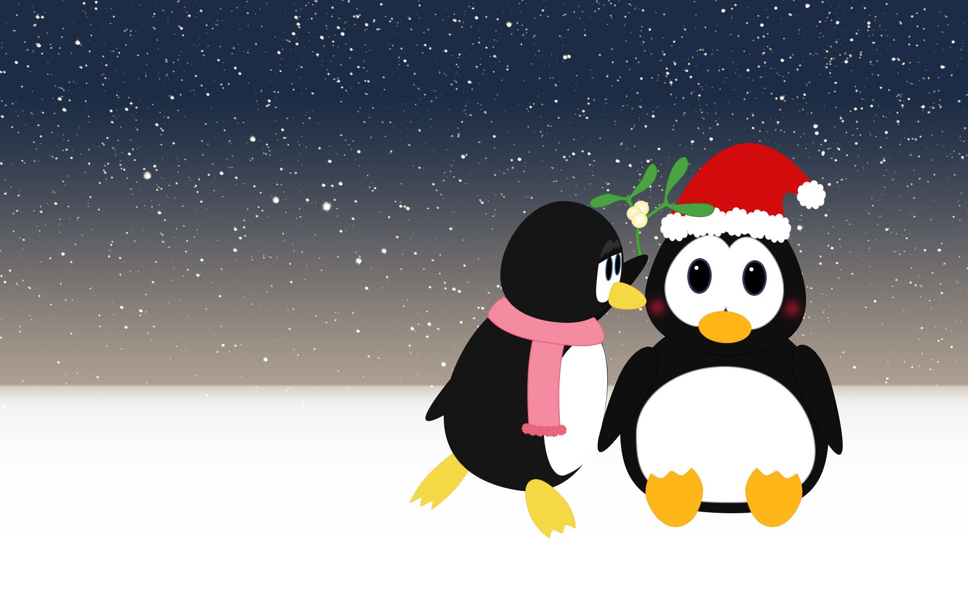 Christmas Penguin Desktop Wallpaper. Cute christmas wallpaper, Christmas penguin, Penguin wallpaper