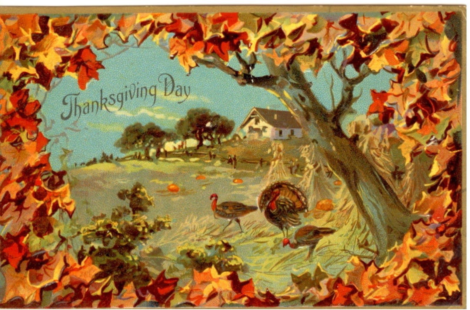 Vintage Thanksgiving Wallpapers.