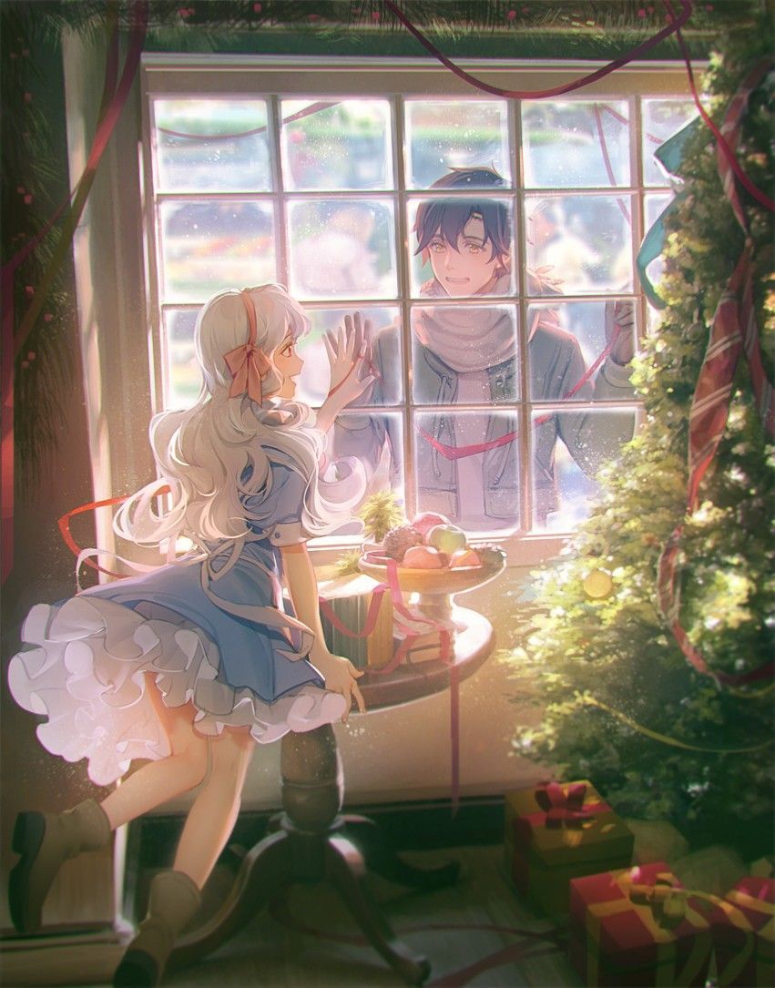 anime, couple and christmas - image #6563256 on Favim.com