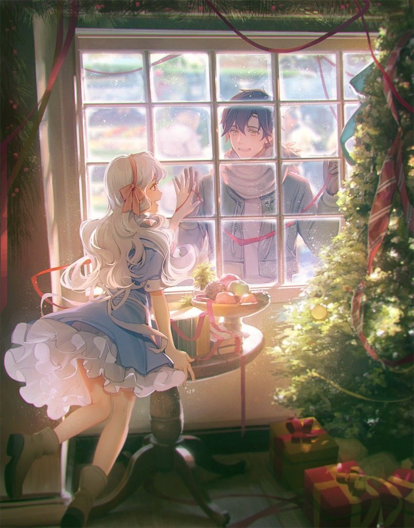 Anime Xmas Couples Wallpapers Wallpaper Cave 5554